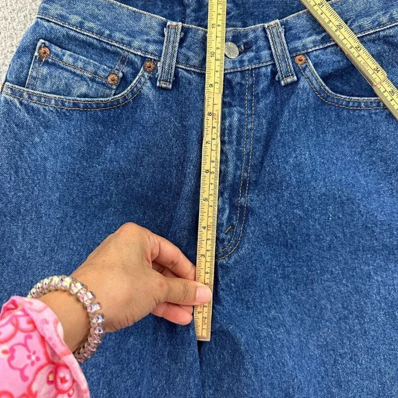 Vintage Levis 505 Womens size 12 USA Made High Waist Tapered Denim Baggy 80s 90s - Picture 13 of 16